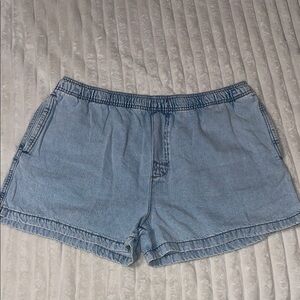 Zara Light Blue Denim Shorts | Size XL